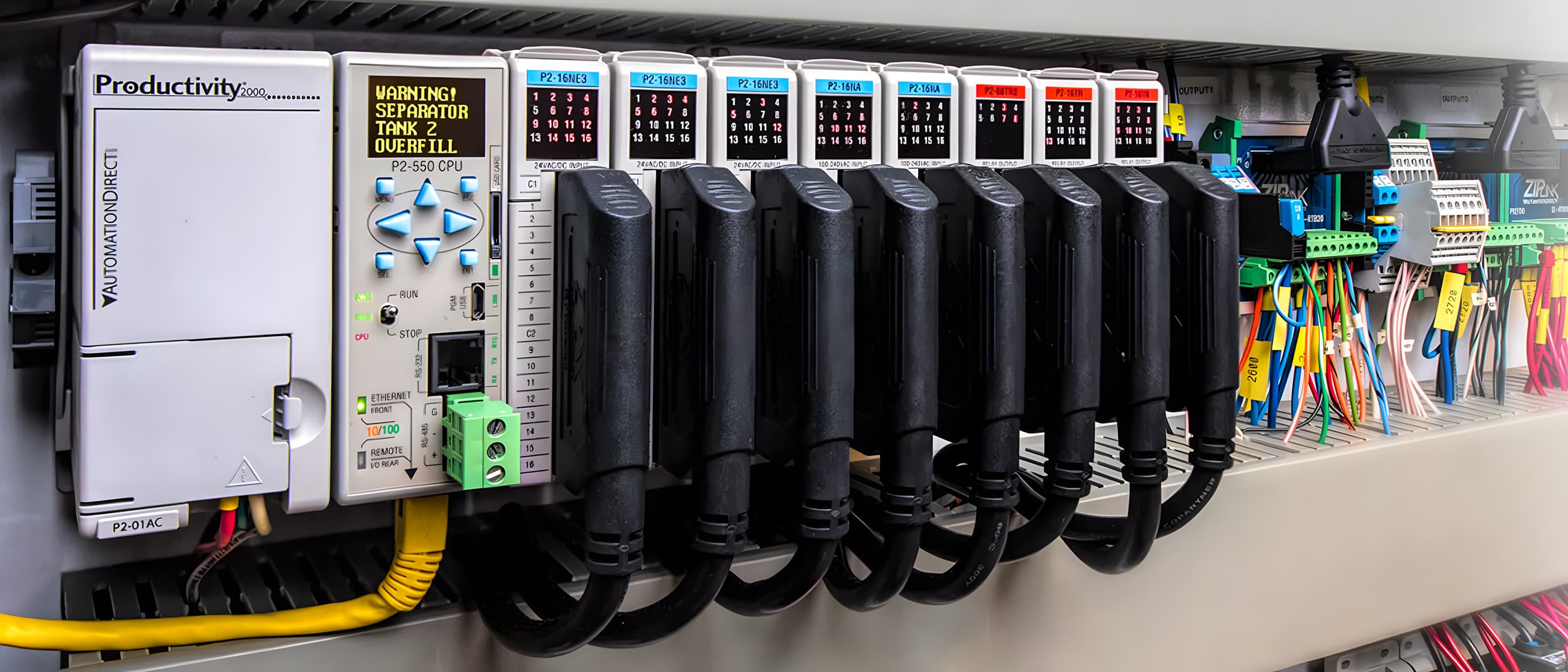 Tablet industrial marca Advantech en un almacen de materiales